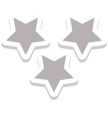 Olmak kolayca düzenleyebilir veya değiştirilen yıldız izole vektör simgesi.