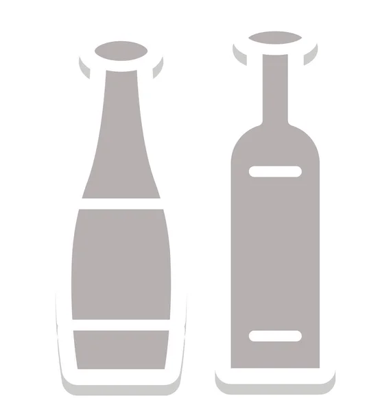 Beber Icono Vector Aislado Que Puede Editar Modificar Fácilmente — Vector de stock