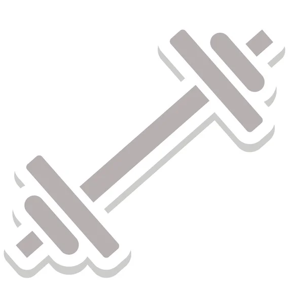 Dumbbell Isolated Vector Icon Can Easily Edit Modified — Stock Vector
