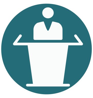 Olmak kolayca düzenleyebilir veya değiştirilen resepsiyonist izole vektör simgesi.