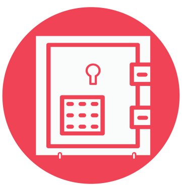 Olmak kolayca düzenleyebilir veya değiştirilen banka tonoz izole vektör simgesi.