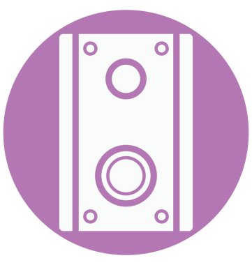 Olmak kolayca düzenleyebilir veya değiştirilen hoparlör izole vektör simgesi.