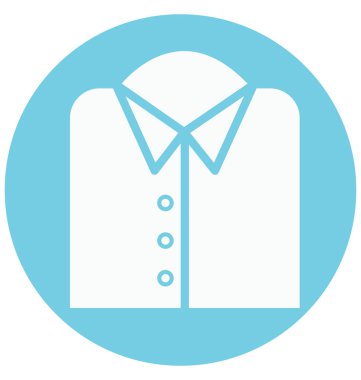 Olmak kolayca düzenleyebilir veya değiştirilen gömlek izole vektör simgesi.