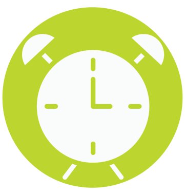 Olmak kolayca düzenleyebilir veya değiştirilen çalar saat izole vektör simgesi.