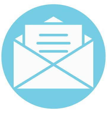 Olmak kolayca düzenleyebilir veya değiştirilen e-posta izole vektör simgesi.