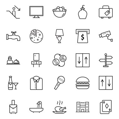 Seyahat ve tur izole vektör simgeleri kolayca değiştirilebilir veya düzenlenmiş paketini. 