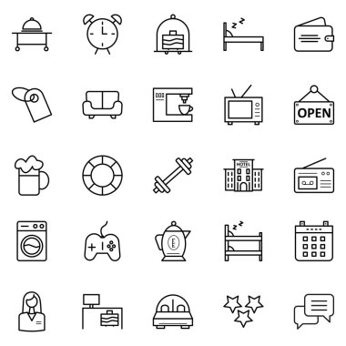 Seyahat ve tur izole vektör simgeleri kolayca değiştirilebilir veya düzenlenmiş paketini. 