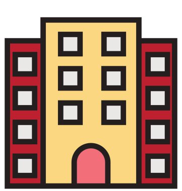 Daireler anahat ve dolu izole vektör kolayca düzenlenmiş veya değiştirilmiş simgesi