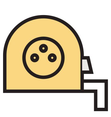 Beton Mikser anahat ve dolu izole vektör kolayca düzenlenmiş veya değiştirilmiş simgesi