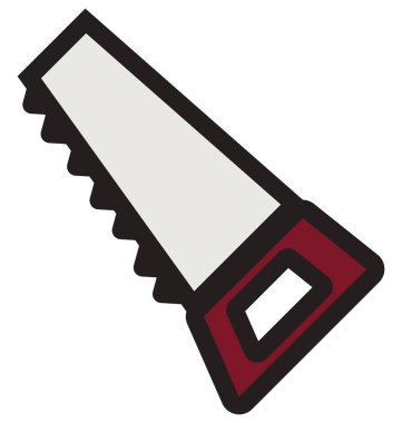 El anahat gördüm ve dolu izole vektör kolayca düzenlenmiş veya değiştirilmiş simgesi 