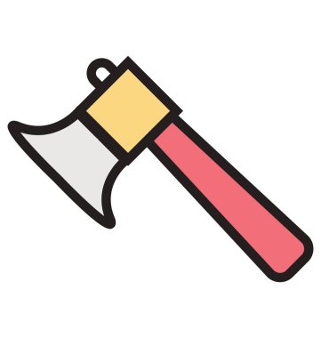 Balta anahat ve dolu izole vektör kolayca düzenlenmiş veya değiştirilmiş simgesi