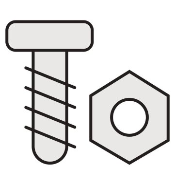Vida anahat ve dolu izole vektör kolayca düzenlenmiş veya değiştirilmiş simgesi