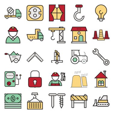 Olmak kolayca düzenleyebilir veya değiştirilen inşaat izole vektör simgesi. 