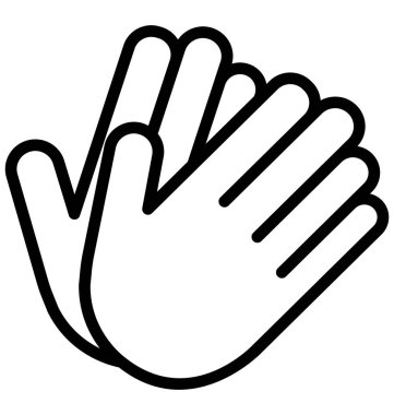 Kolayca değiştirilebilen ya da düzenlenebilen Gauntlet izole edilmiş Vektör Simgesi