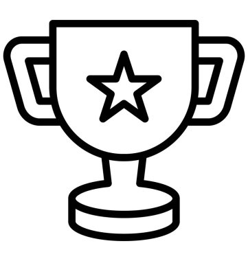 Ödül, en iyi izole edilmiş vektör simgesi kolayca değiştirilebilir veya düzenlenebilir