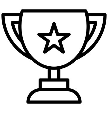 Ödül, en iyi izole edilmiş vektör simgesi kolayca değiştirilebilir veya düzenlenebilir