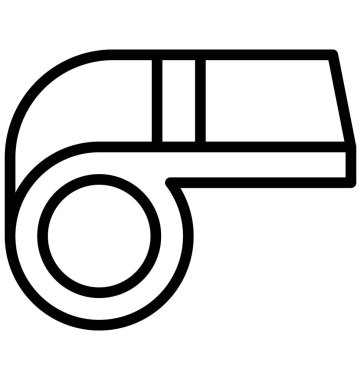 burun flütü, ıslık izole edilmiş vektör simgesi kolayca değiştirilebilir ya da düzenlenebilir