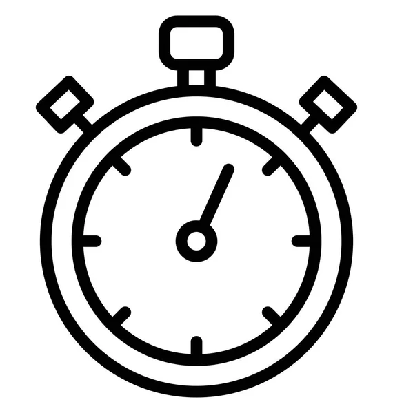 Chronometer Clock Isolated Vector Icon Can Easily Modified Edited — Stock Vector