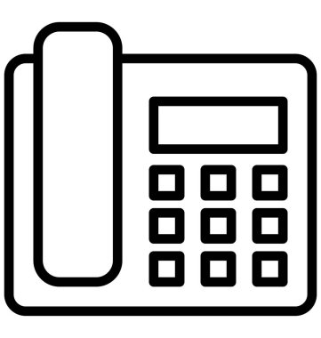 Çağrı, fakslanmış Vektör Simgesi Kolayca değiştirilebilir veya düzenlenebilir