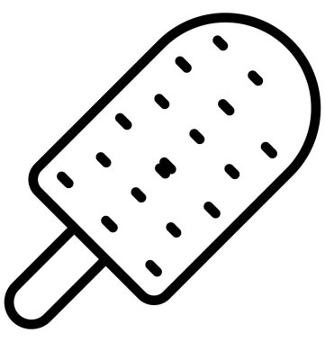 Donmuş, tatlı izole edilmiş vektör simgesi kolayca değiştirilebilir ya da düzenlenebilir