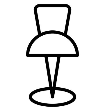 Kolayca değiştirilebilen veya düzenlenebilen pin, harita pin izole edilmiş Vektör Simgesi