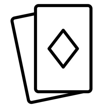 Kumarhane, kumarhane kartı izole edilmiş vektör simgesi kolayca değiştirilebilir ya da düzenlenebilir.