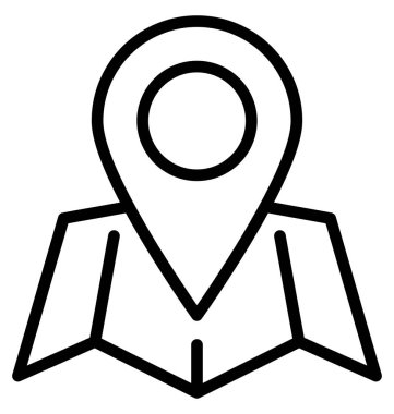 Konum işaretçisini, konumu pin kolayca değiştirilebilir veya düzenlenmiş izole vektör simge