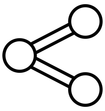 Bağlantı, ortam izole edilmiş Vektör Simgesi Kolayca değiştirilebilir veya düzenlenebilir