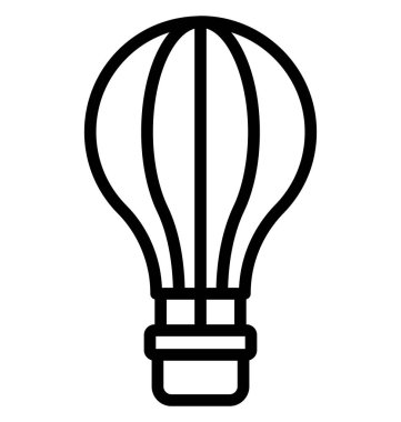 Hava, hava balonu izole edilmiş Vektör Simgesi Kolayca değiştirilebilir veya düzenlenebilir