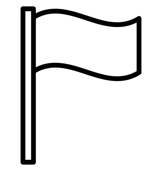 Bandera Golf Viaje Icono Vectorial Aislado Que Puede Modificar Editar — Archivo Imágenes Vectoriales