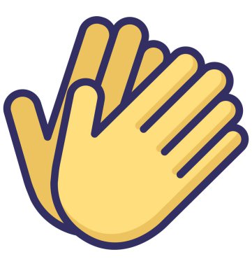 Kolayca değiştirilebilen ya da düzenlenebilen Gauntlet izole edilmiş Vektör Simgesi