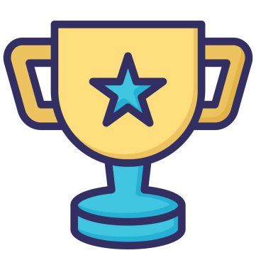 Ödül, en iyi izole edilmiş vektör simgesi kolayca değiştirilebilir veya düzenlenebilir