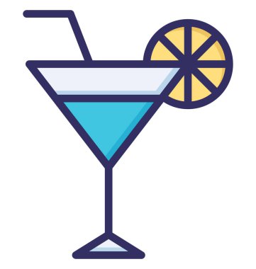  Limonata, alkol izole edilmiş vektör simgesi kolayca değiştirilebilir ya da düzenlenebilir