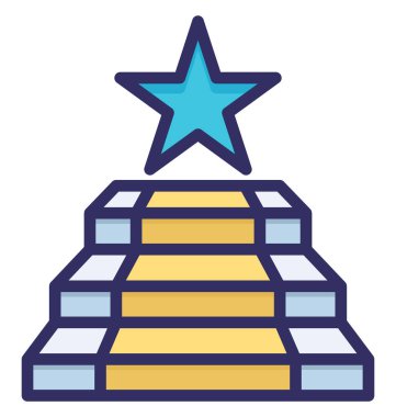 Konum, Podyum İzole Vektör Simgesi Kolayca değiştirilebilir veya düzenlenebilir