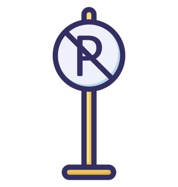 Hayır, kolaylıkla değiştirilebilen ya da düzenlenebilen izole edilmiş vektör simgesini park etmek