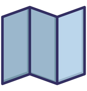 Reklam, broşür İzole Vektör Simgesi Kolayca değiştirilebilir veya düzenlenebilir