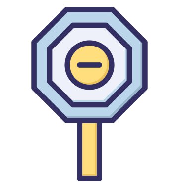 Eksi, işaret, Blok işareti Kolayca değiştirilebilen veya düzenlenebilen izole edilmiş Vektör Simgesi