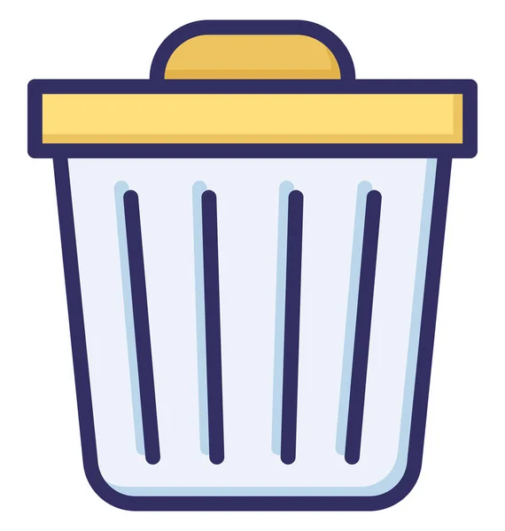 Mülleimer Müllisoliertes Vektorsymbol Das Leicht Modifiziert Oder Bearbeitet Werden Kann — Stockvektor