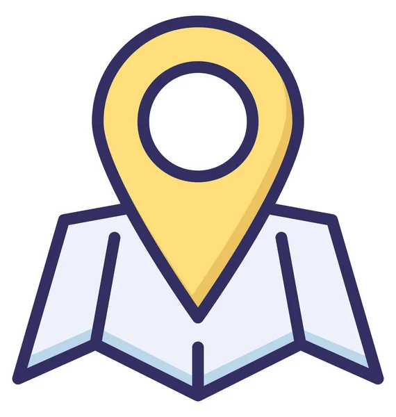 Location Marker Location Pin Isolated Vector Icon Can Easily Modified — Stock Vector