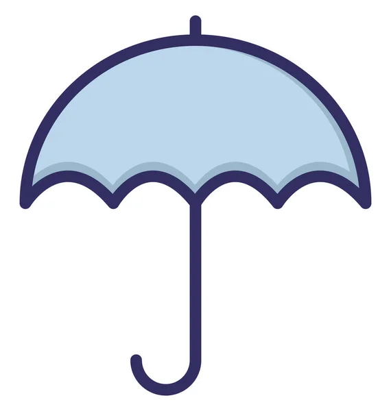 Parasol Rain Protection Isolated Vector Icon Can Easily Modified Edited — Stock Vector