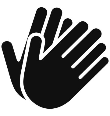 Kolayca değiştirilebilen ya da düzenlenebilen Gauntlet izole edilmiş Vektör Simgesi