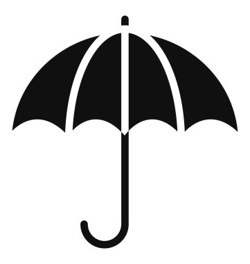 Kolayca değiştirilebilir ya da düzenlenebilir şemsiye, koruma izole edilmiş Vektör Simgesi