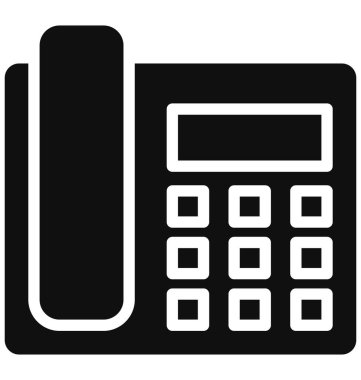 Çağrı, fakslanmış Vektör Simgesi Kolayca değiştirilebilir veya düzenlenebilir