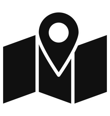 Konum kodu, konum göstergesi Kolayca değiştirilebilir veya düzenlenebilir Vektör Simgesi