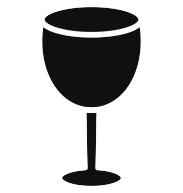 Alkol, içecek Kolayca değiştirilebilen veya düzenlenebilen izole edilmiş Vektör Simgesi