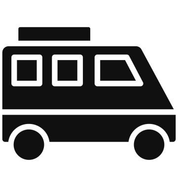 Seyahat, genel yol izole edilmiş vektör simgesi kolayca değiştirilebilir ya da düzenlenebilir