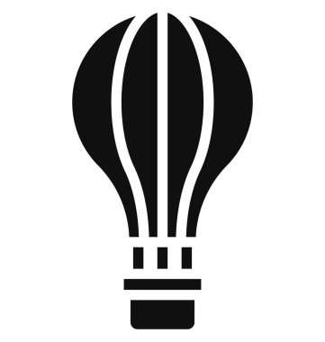 Hava, hava balonu izole edilmiş Vektör Simgesi Kolayca değiştirilebilir veya düzenlenebilir