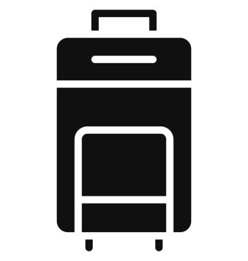 Çanta, bagaj İzole Vektör Simgesi Kolayca değiştirilebilir veya düzenlenebilir