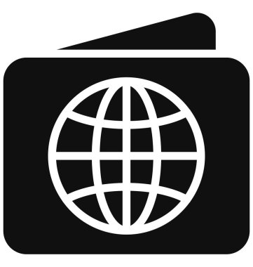 Katlanmış kağıt, harita izole edilmiş Vektör Simgesi Kolayca değiştirilebilir veya düzenlenebilir