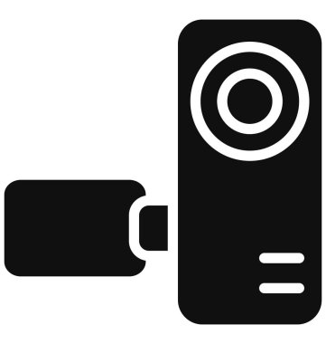 Cam, kamera izole edilmiş vektör simgesi kolayca değiştirilebilir ya da düzenlenebilir.